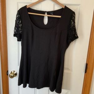 Torrid peplum style top